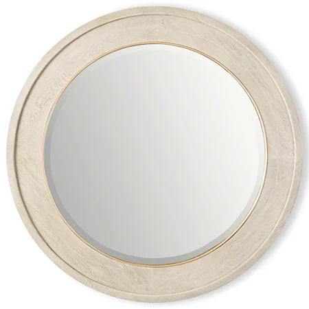 Kendall Round Contemporary Wall Mirror